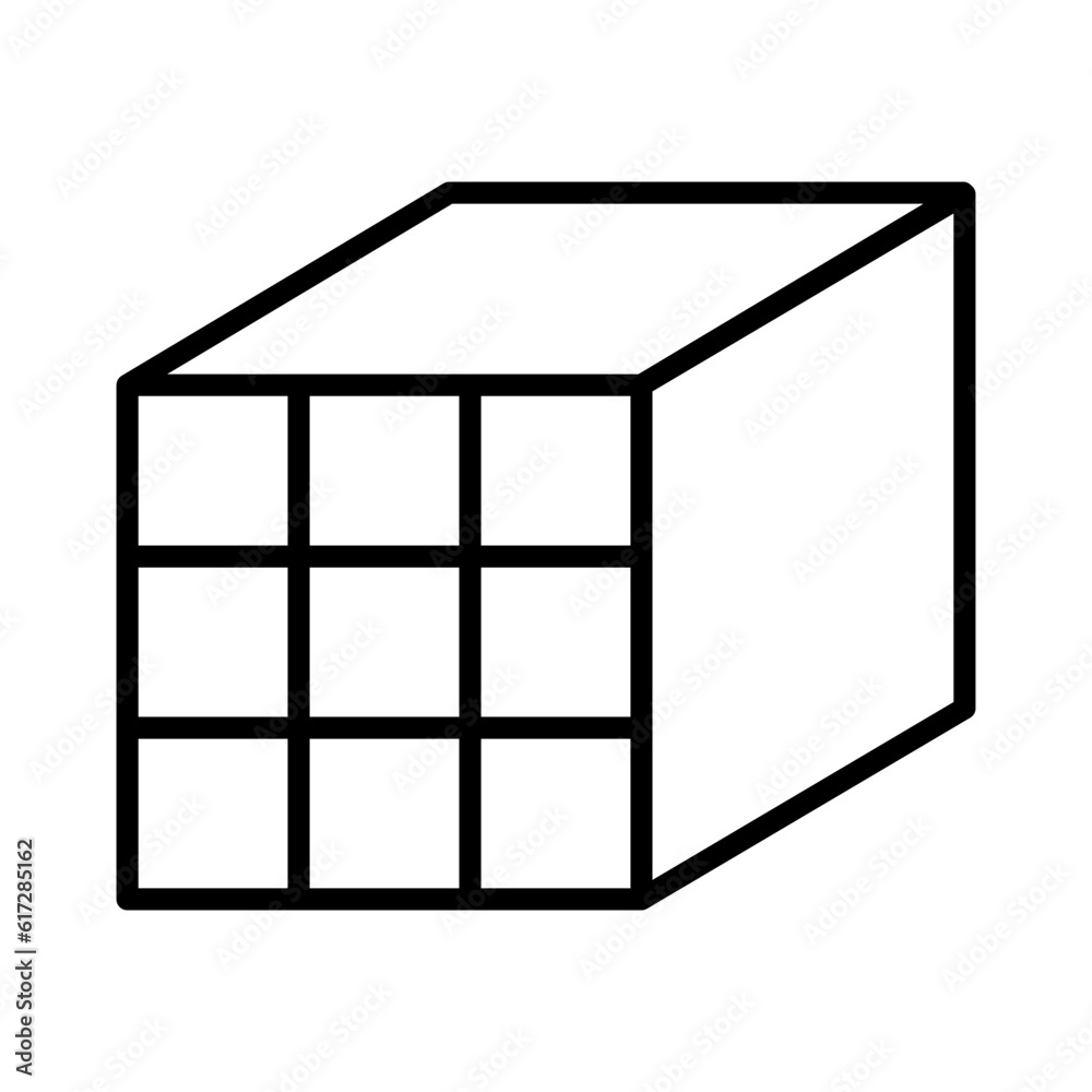 Cubic puzzle icon Cubic puzzle icon