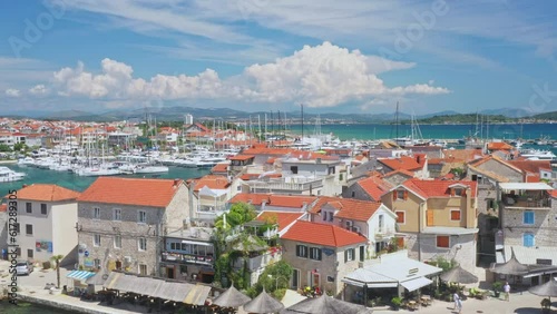 Old town of Tribunj and island archipelago in Dalmatia, Croatia