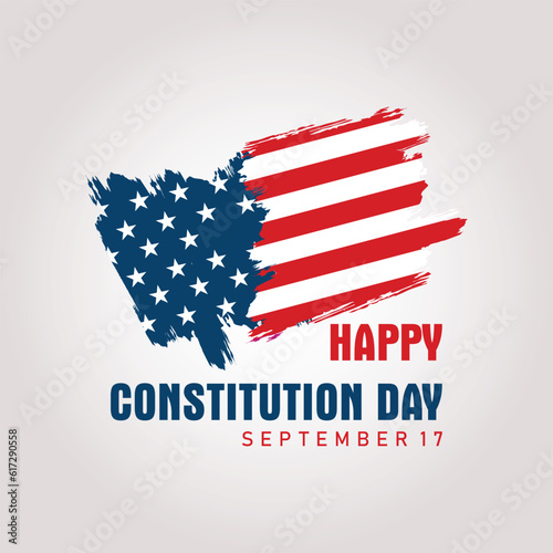 American constitution day, national day of america, modern background vector illustration