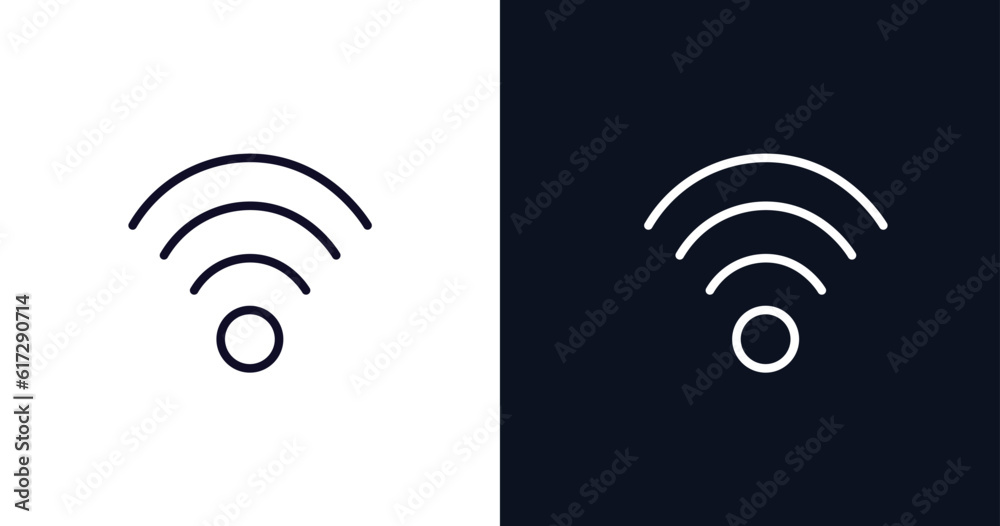 signal sign icon. Thin line signal sign icon from traffic signs collection. Outline vector isolated on dark blue and white background. Editable signal sign symbol can be used web and mobile signal sign icon. Thin line signal sign icon from traffic signs collection. Outline vector isolated on dark blue and white background. Editable signal sign symbol can be used web and mobile