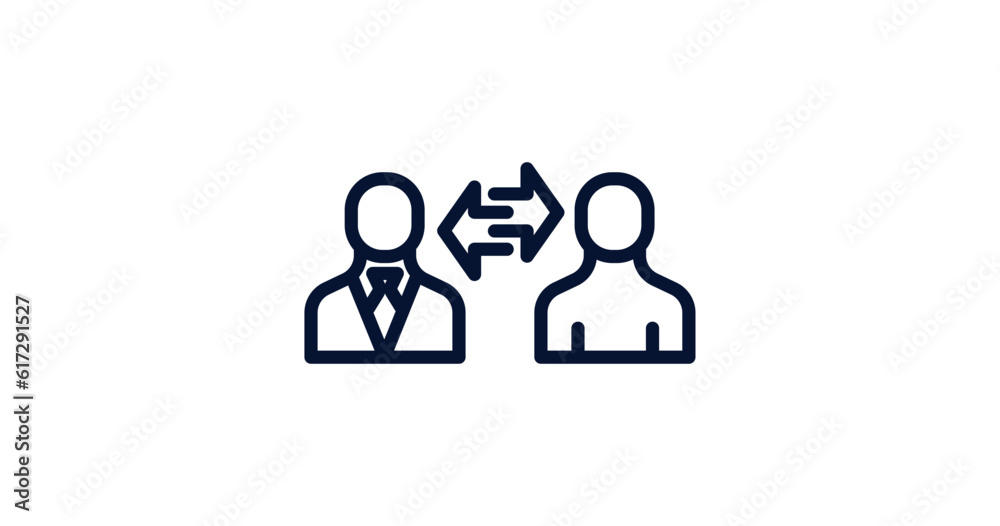 coaching icon. Thin line coaching icon from strategy collection. Outline vector isolated on white background. Editable coaching symbol can be used web and mobile coaching icon. Thin line coaching icon from strategy collection. Outline vector isolated on white background. Editable coaching symbol can be used web and mobile
