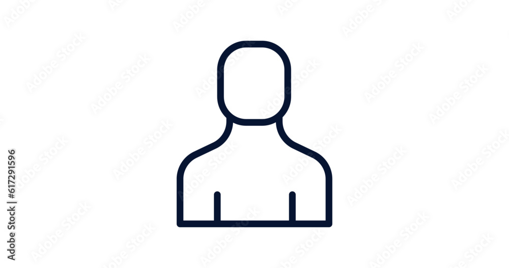 avatar icon. Thin line avatar icon from strategy collection. Outline vector isolated on white background. Editable avatar symbol can be used web and mobile avatar icon. Thin line avatar icon from strategy collection. Outline vector isolated on white background. Editable avatar symbol can be used web and mobile