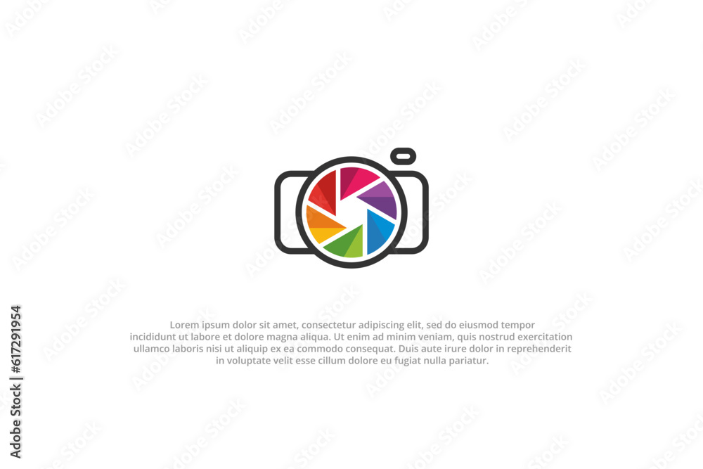 logo camera colorful lens photography logo camera colorful lens photography