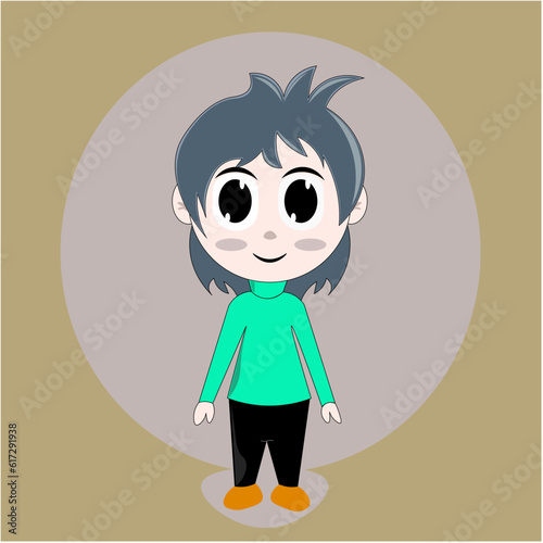 original boy chibi character