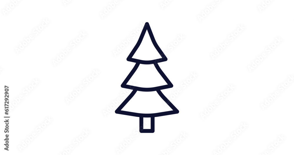 spruce icon. Thin line spruce icon from nature collection. Outline vector isolated on white background. Editable spruce symbol can be used web and mobile spruce icon. Thin line spruce icon from nature collection. Outline vector isolated on white background. Editable spruce symbol can be used web and mobile