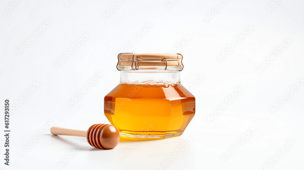 Honey on a white background
Honey on a white background