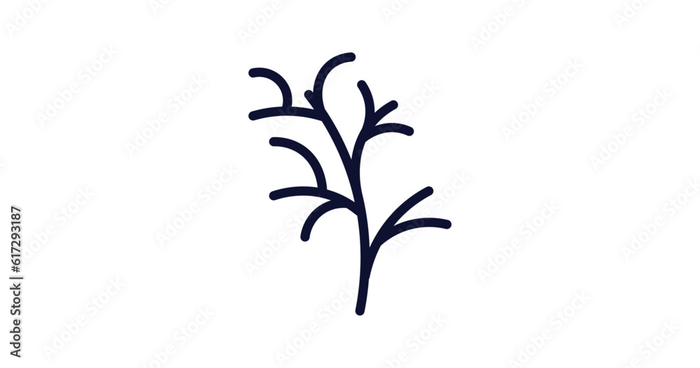 cypress leaf icon. Thin line cypress leaf icon from nature collection. Outline vector isolated on white background. Editable cypress leaf symbol can be used web and mobile cypress leaf icon. Thin line cypress leaf icon from nature collection. Outline vector isolated on white background. Editable cypress leaf symbol can be used web and mobile