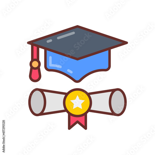 Degree icon in vector. Illustration