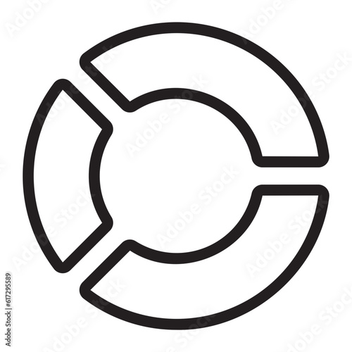 doughnut line icon