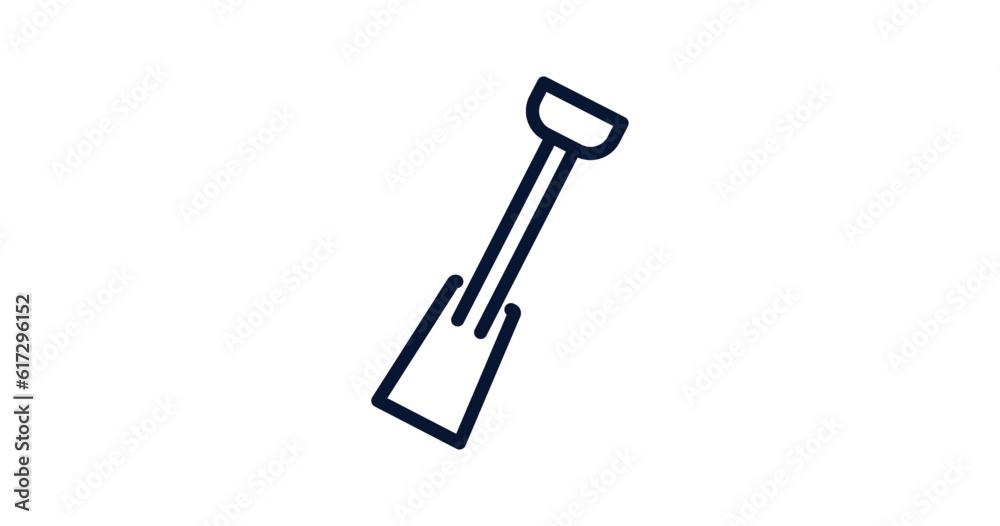 digging bar icon. Thin line digging bar icon from agriculture and farm collection. Outline vector isolated on white background. Editable digging bar symbol can be used web and mobile digging bar icon. Thin line digging bar icon from agriculture and farm collection. Outline vector isolated on white background. Editable digging bar symbol can be used web and mobile