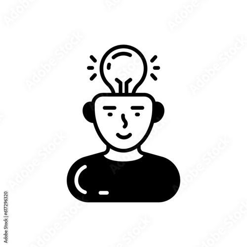 Inspiration icon in vector. Illustration