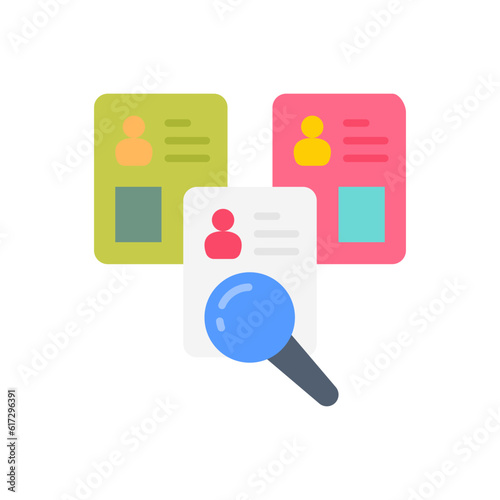 Recruiting icon in vector. Illustration