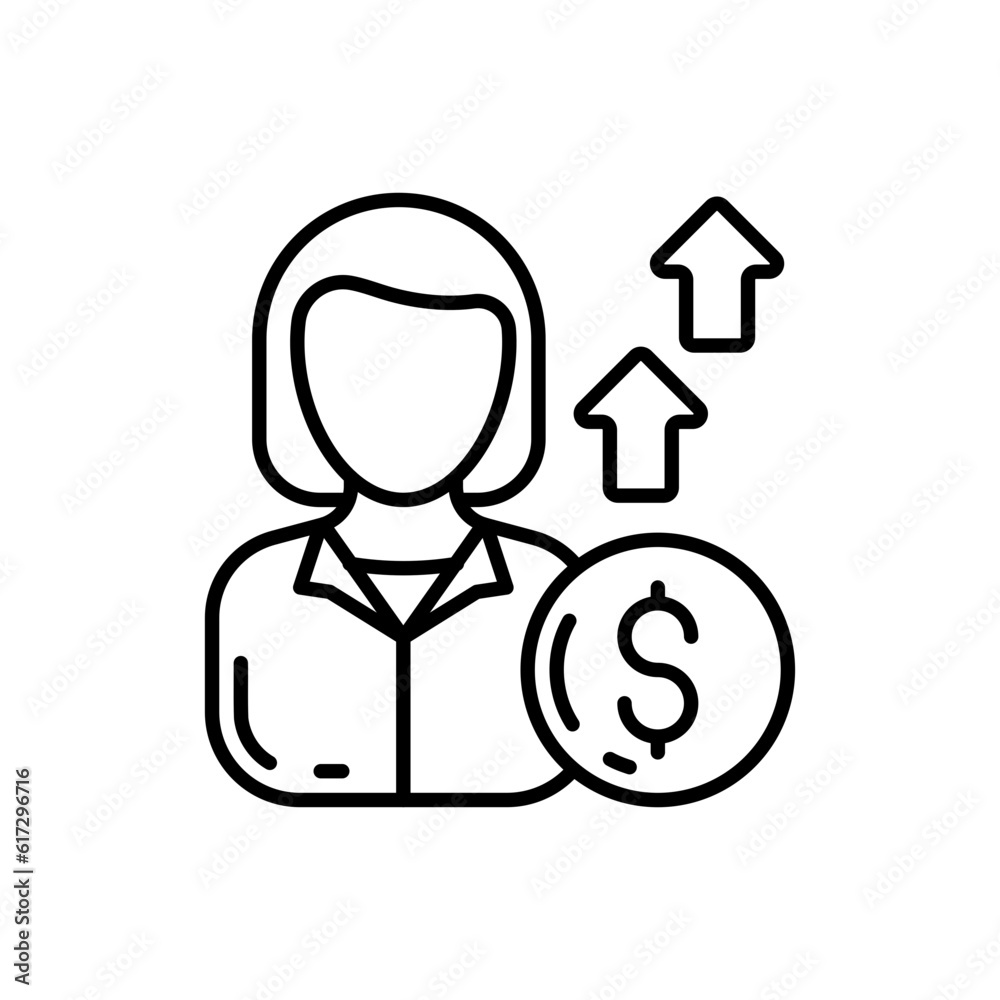 Employee Wages icon in vector. Illustration Employee Wages icon in vector. Illustration