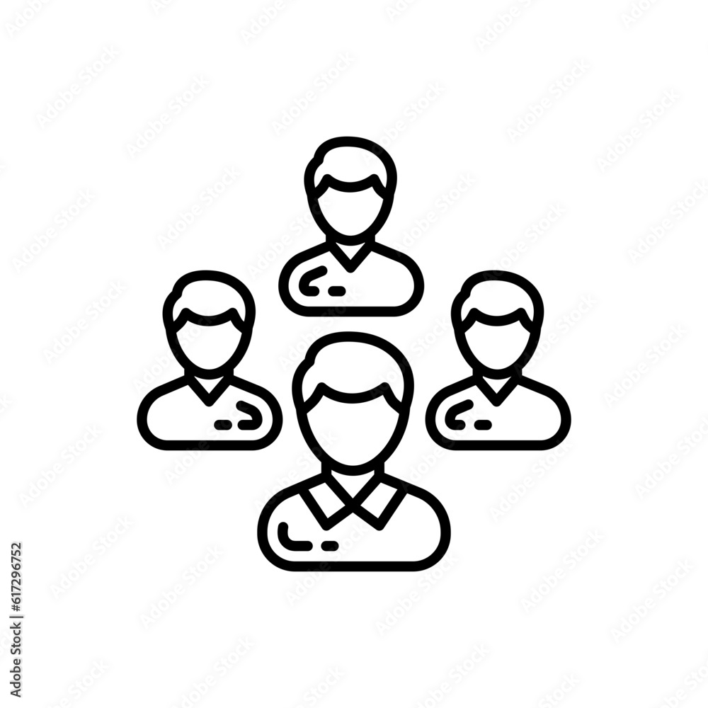 Human Resource icon in vector. Illustration Human Resource icon in vector. Illustration