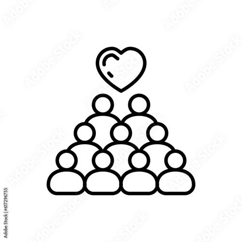 Diversity icon in vector. Illustration