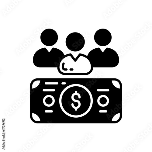 Sponsors icon in vector. Illustration