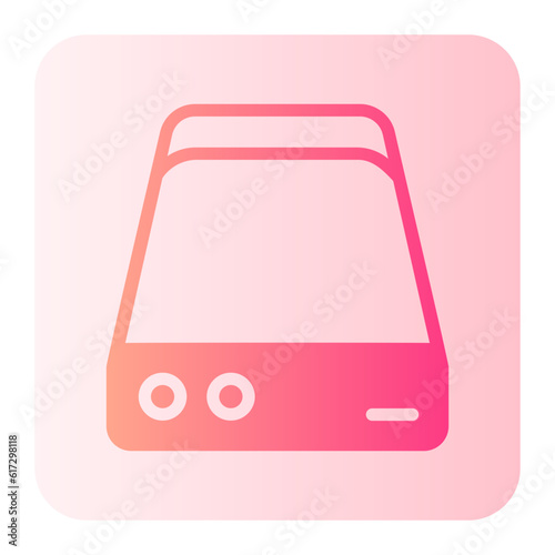 hard drive gradient icon