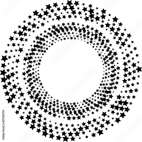Abstract halftone circle