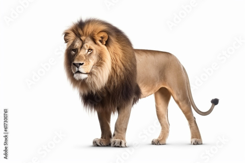 lion on white background