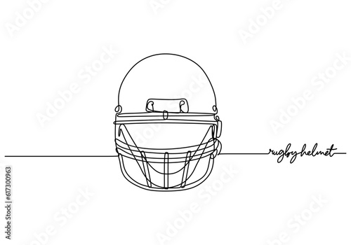 American Football Helmet On...