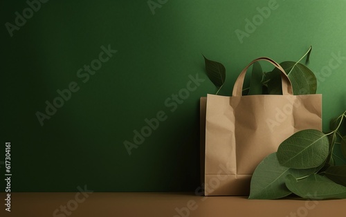 green shopping bag