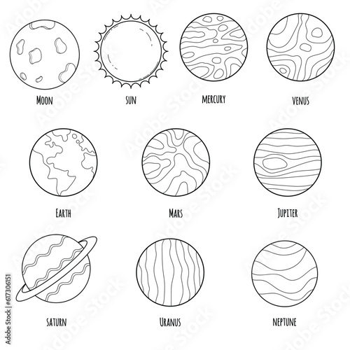 doodle planet collection the solar system