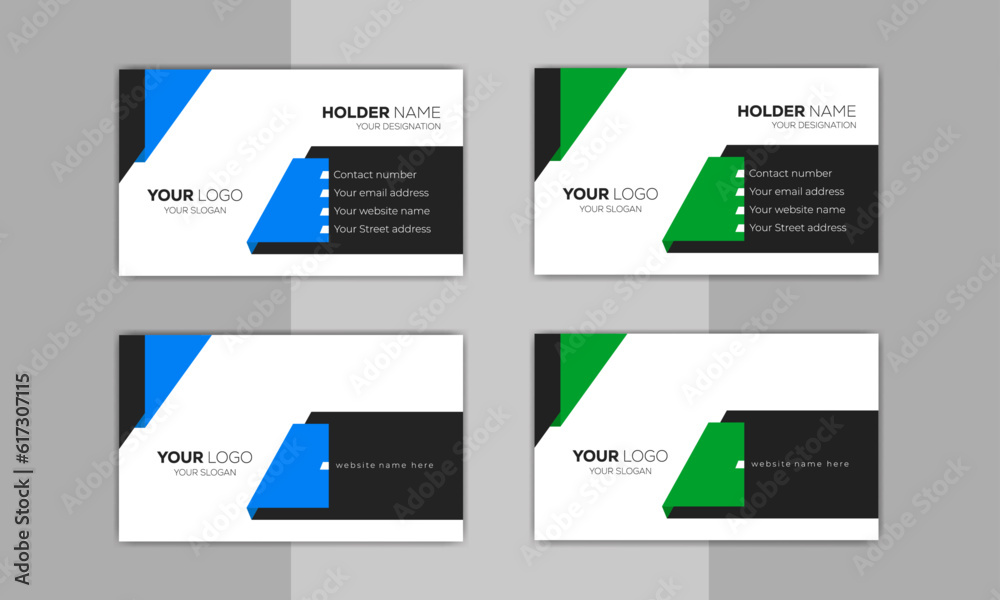 Creative unique, Professional, Luxury, Modern and simple corporate business visiting card design template ideas for personal identity stock illustration Creative unique, Professional, Luxury, Modern and simple corporate business visiting card design template ideas for personal identity stock illustration
