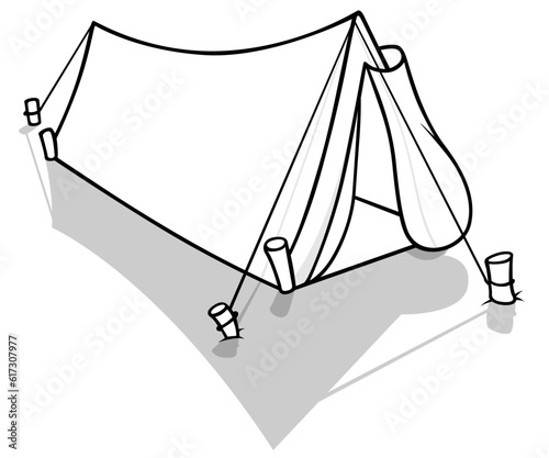Drawing of a Camp Tent