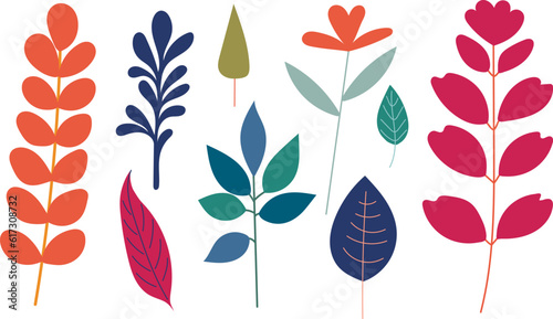 vegetable set in flat style, vector