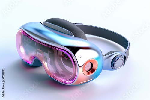 VR glasses isolated background