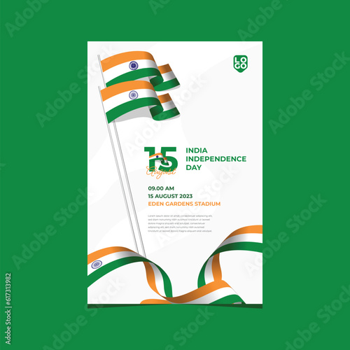 India independence day banner template