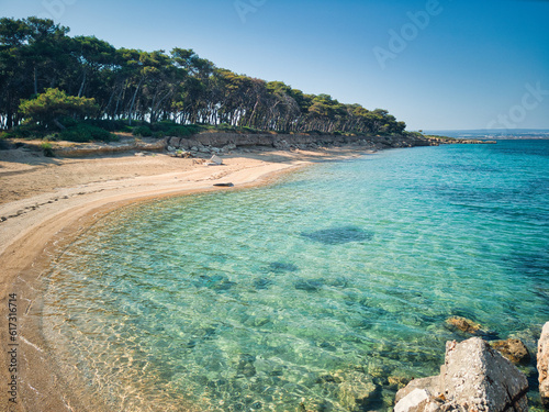 Isola di San Pietro,  spiaggia con acqua cristallina - Taranto, Puglia, Salento, Italy photo