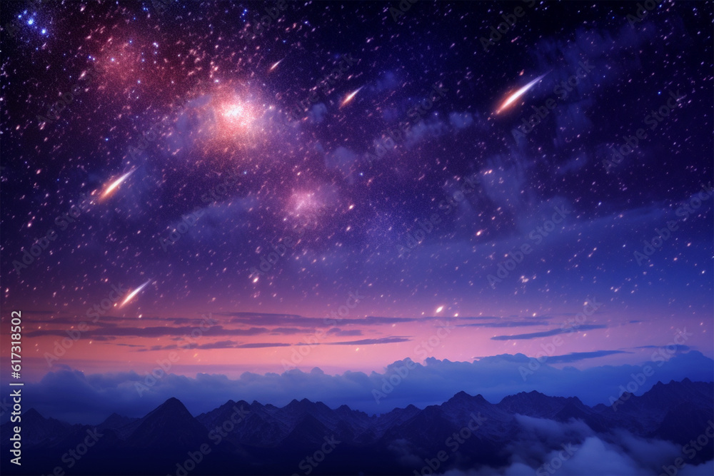 Generative AI.
starry night sky background