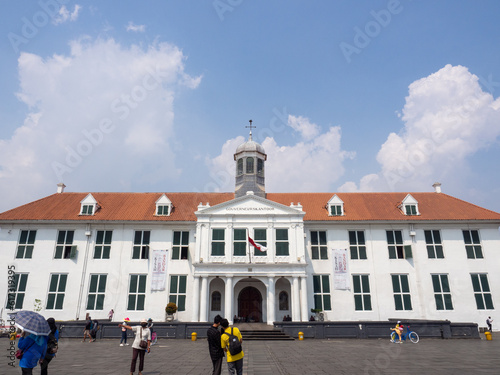 Jakarta, Indonesia (June 10, 2023): Fatahillah Museum is a historic building located in the old city area, Jakarta.