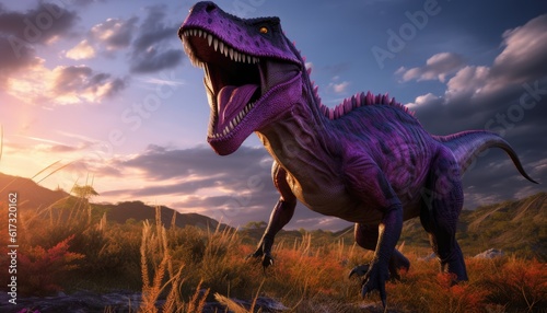 tyrannosaurus dinosaur 3d render © Dinaaf