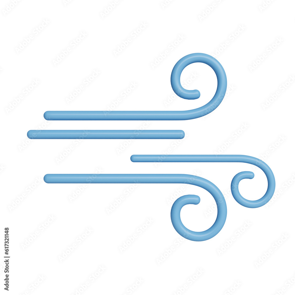 3d weather wind. icon isolated on gray background. 3d rendering illustration. Clipping path. 3d weather wind. icon isolated on gray background. 3d rendering illustration. Clipping path.