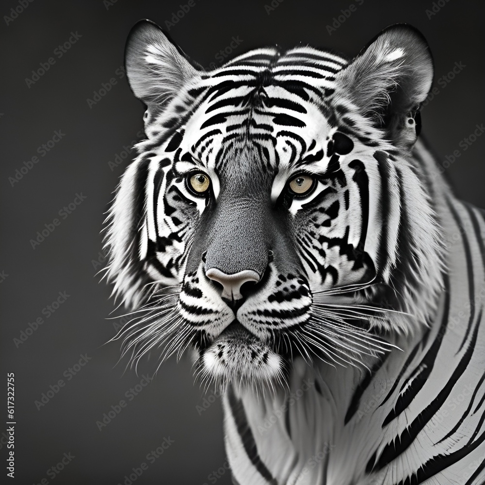 Fototapeta premium tiger head vector