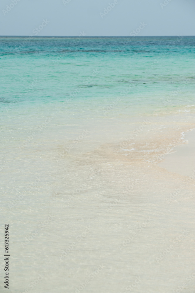 Tropical beach during a sunny day, Guna Yala Comarca, Panama - stock photo Tropical beach during a sunny day, Guna Yala Comarca, Panama - stock photo