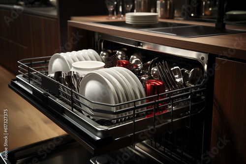 Built-in Dishwasher with Quiet Operation and Energy Efficiency Generative AI