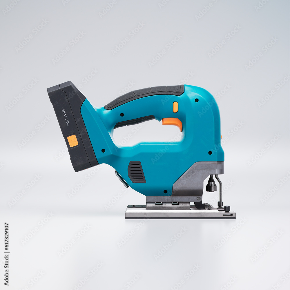 Fototapeta premium Jig Saw for Construction, Carpentry, and Metalworking Projects. DIY
