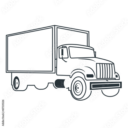 Propane truck, propane delivery truck, propane transport vehicle icon, fuel gass delivery truck icon.