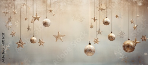 Christmas and New Year background. Illustration AI Generative.