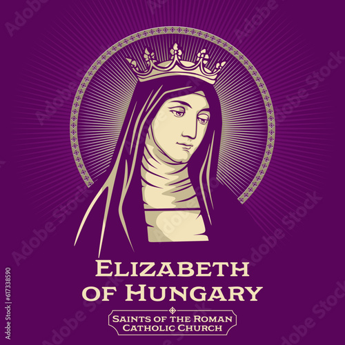 Catholic Saints. Elizabeth of Hungary (1207-1231) was a princess of the Kingdom of Hungary. She was an early member of the Third Order of St. Francis, and is today honored as its patroness.