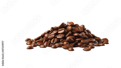 a small mountain of dark roasted coffee beans, ready for use in various brewing applications. 