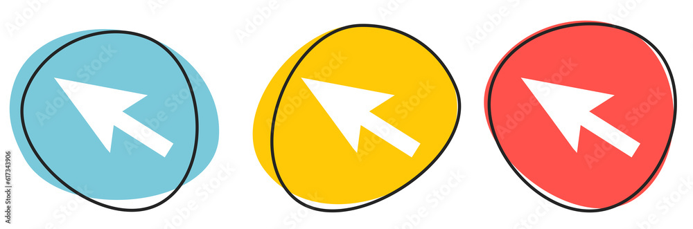 Button Banner für Website oder Business: Mauspfeil Button Banner für Website oder Business: Mauspfeil