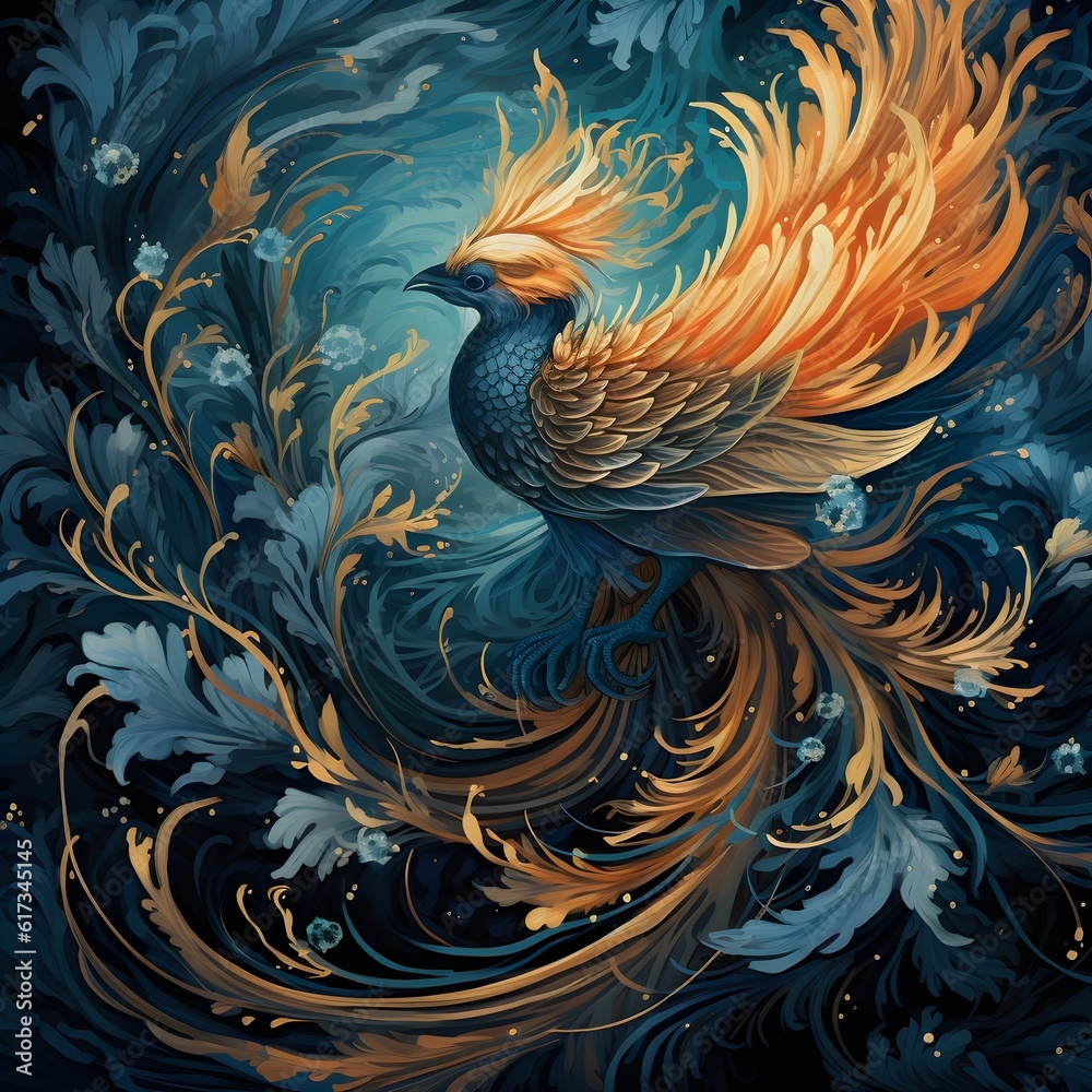 background with birds design,art,AI generated background with birds design,art,AI generated