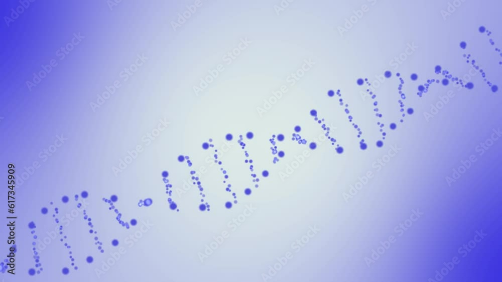 Abstract DNA strand structure animation. DNA disorder concept. Abstract DNA strand structure animation. DNA disorder concept.