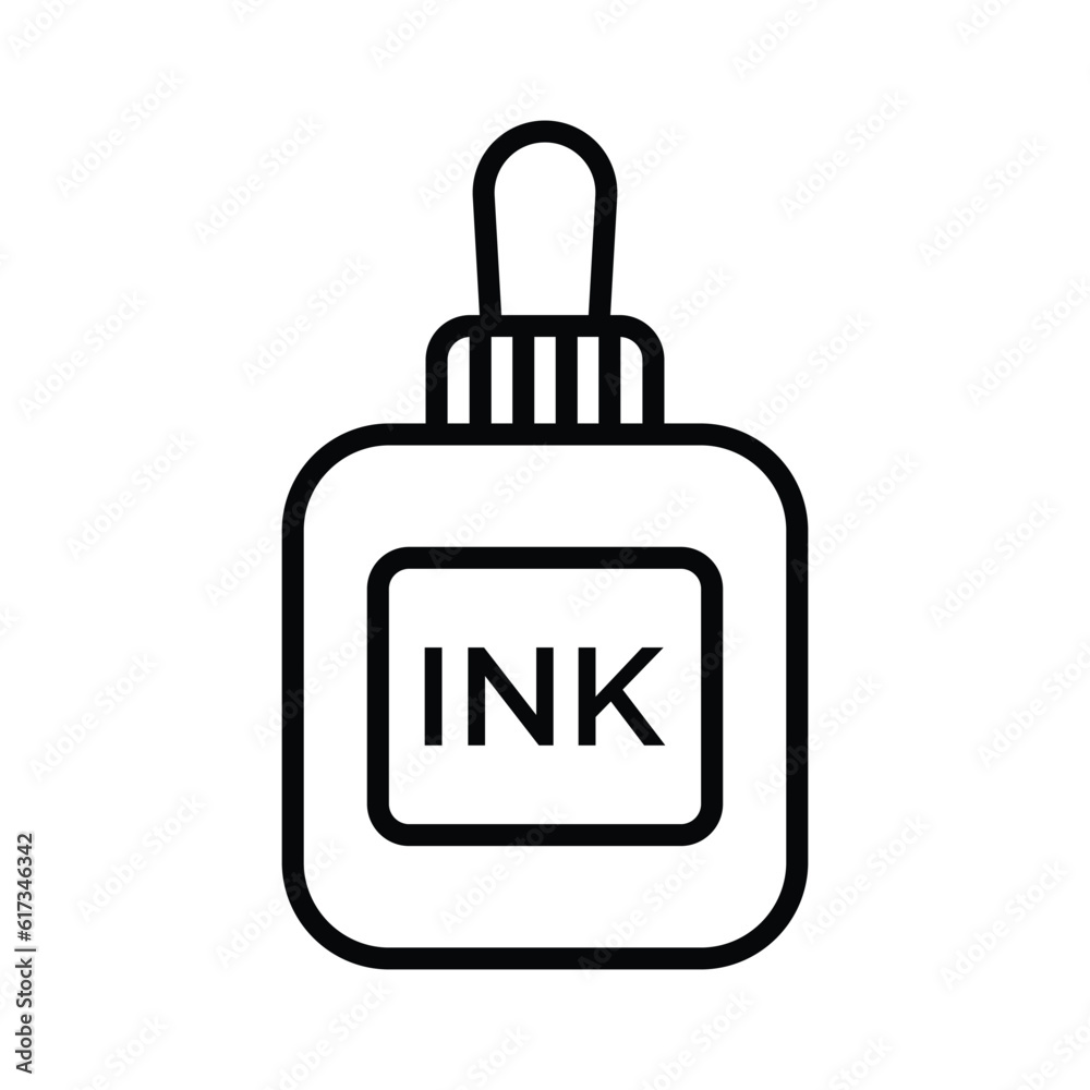 ink icon vector design template in white background