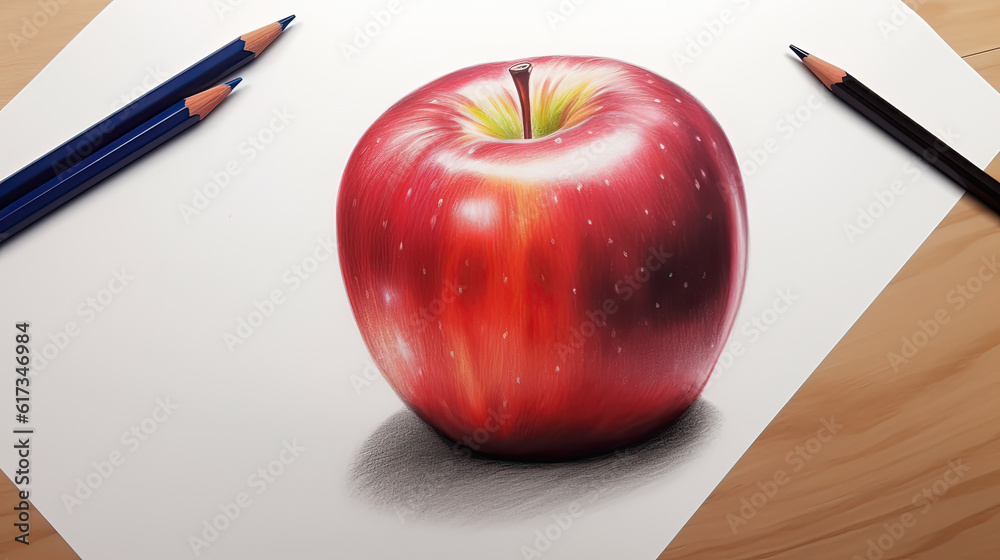 How to draw a realistic apple by pencil for beginners | Blending and  shading | Easy way of drawing - YouTube