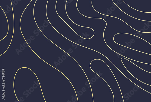 Luxury wavy golden lines 